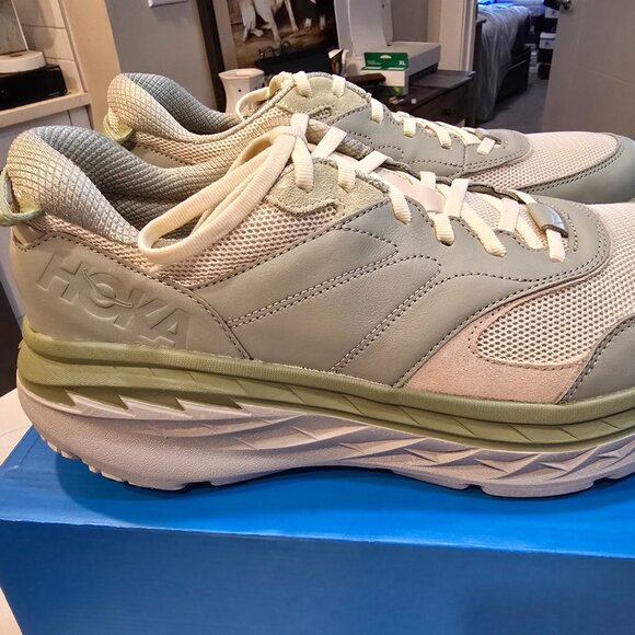 Hoka Bondi L Barley Oat Milk 1110538-BYT Men's Size 11 US Running Comfort Shoes - Picture 1 of 14